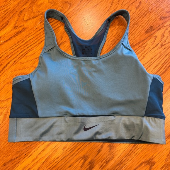 Nike Sports Bra DRI-FIT Racerback Compression Support Workout‎ L - Picture 1 of 6